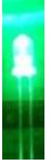 LED superbrigh สีเขียว ขนาด 3mm ชุดละ 10 ดวง 